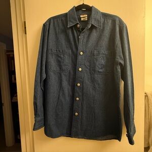 XL Disney Store Denim Top Shirt Button Mickey since 1928